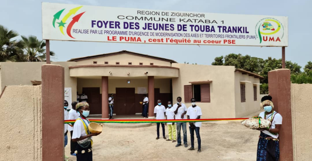 Inauguration du foyer des jeunes de Touba trankil  ( KATABA1 ) . (Bignona)