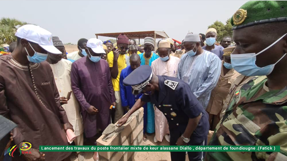 Lancement des travaux du poste frontalier mixte de keur alassane diallo.