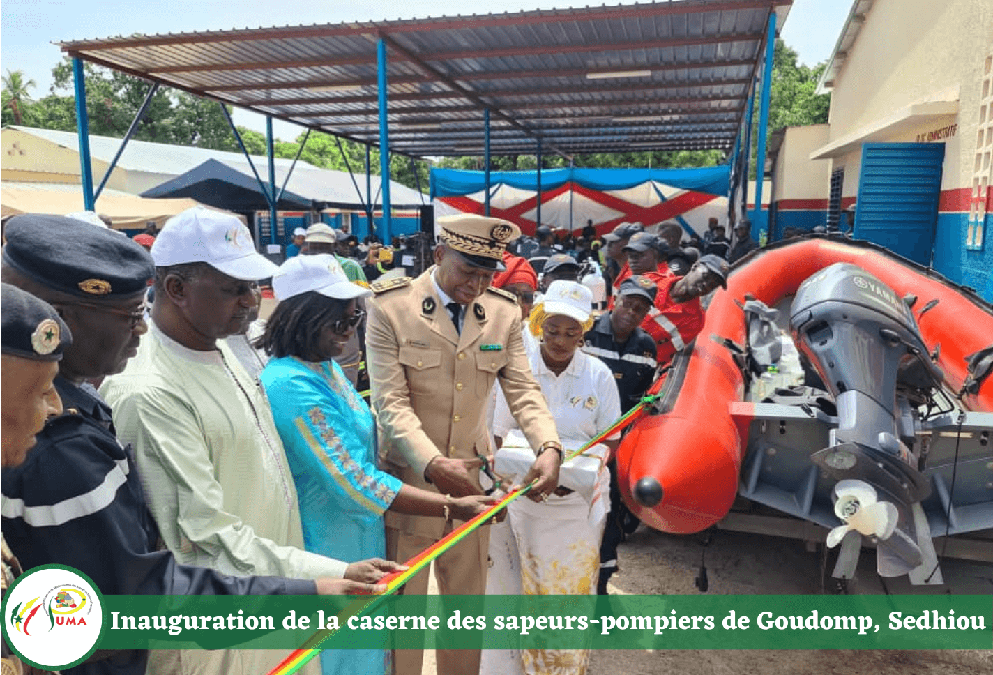 Inauguration de la caserne des sapeurs-pompiers de Goudomp, Sedhiou