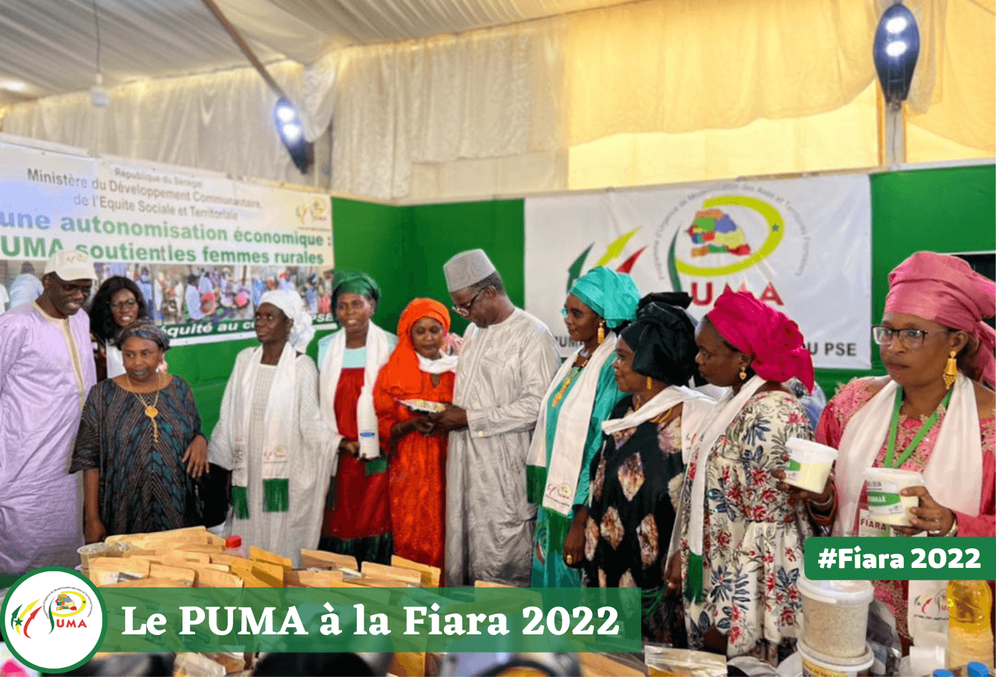 FIARA 2022 – Le coordonnateur du PUMA Moussa Sow salue la qualité des produits présentés par les femmes transformatrices des zones frontalières