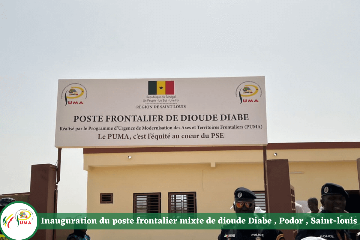 Inauguration du poste frontalier mixte de dioude Diabe, Podor, Saint-louis