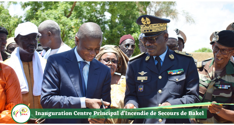 Inauguration Centre Principal d'Incendie de Secours de Bakel en présence de  M. Antoine Félix Diome, ministre de l'intérieur