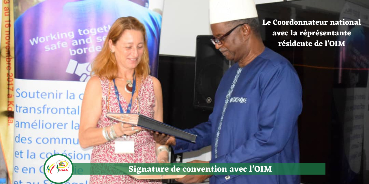 Signature de convention avec l’OIM