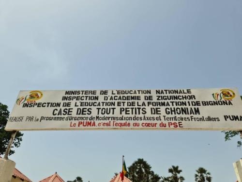 Ghoniam commune de Suelle  Bignona case des tout-petits realisation puma programme ziguinchor 